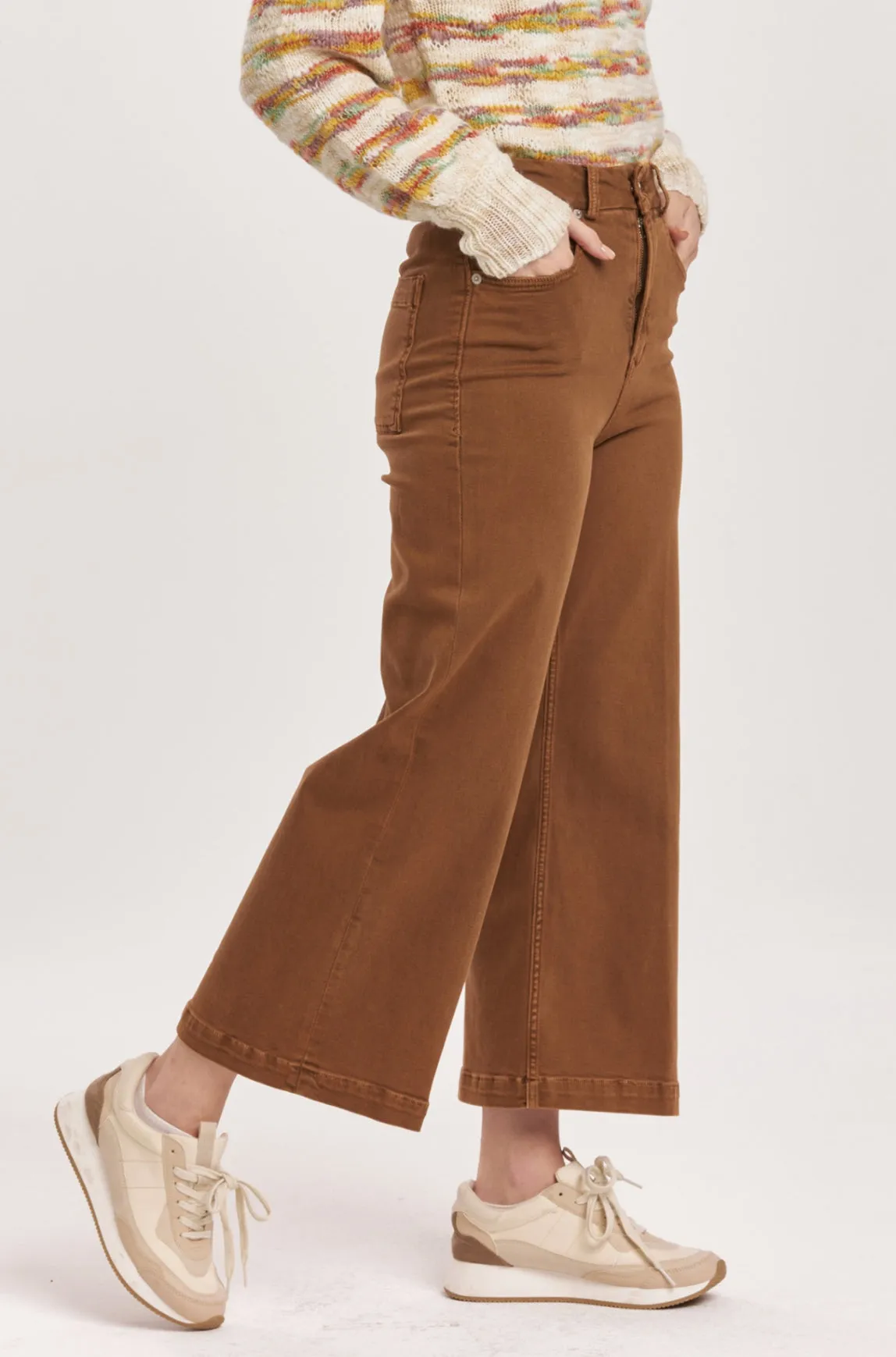 AUDREY  SUPER HIGH RISE CROPPED JEANS