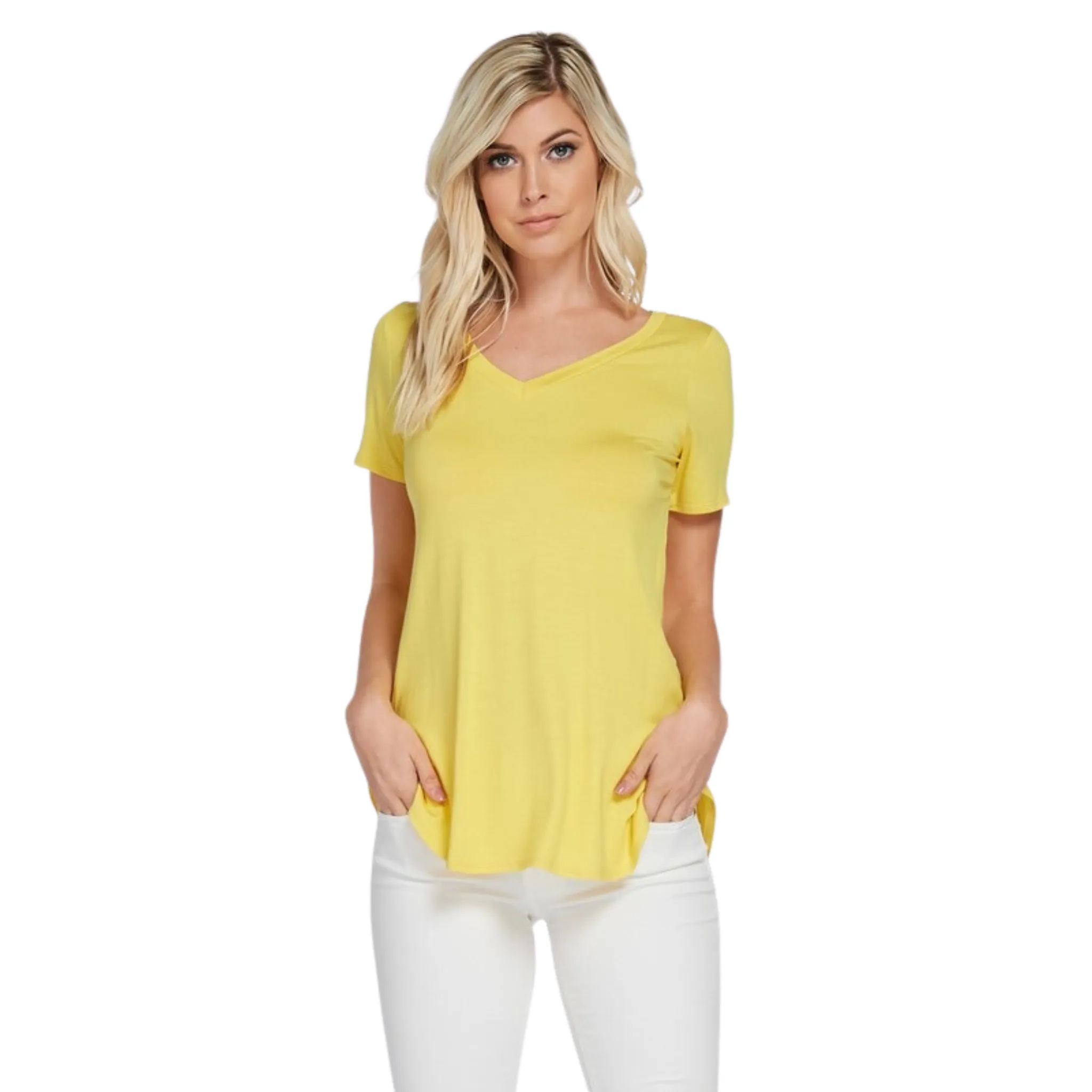 Fitted V-Neck Tee