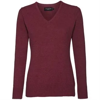 J710F Women's v-neck knitted sweater