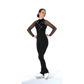 Jerrys Figure Skating Catsuit Unitard 292 Long Sleeve SIZE 12-14