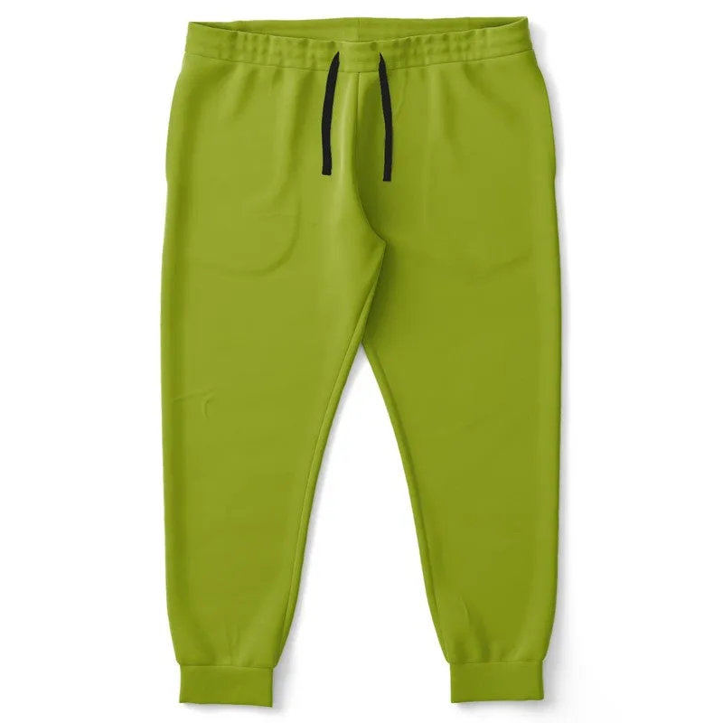 Shaded Warm Green Joggers | Unisex | with PLUS sizes | C25M0Y100K30