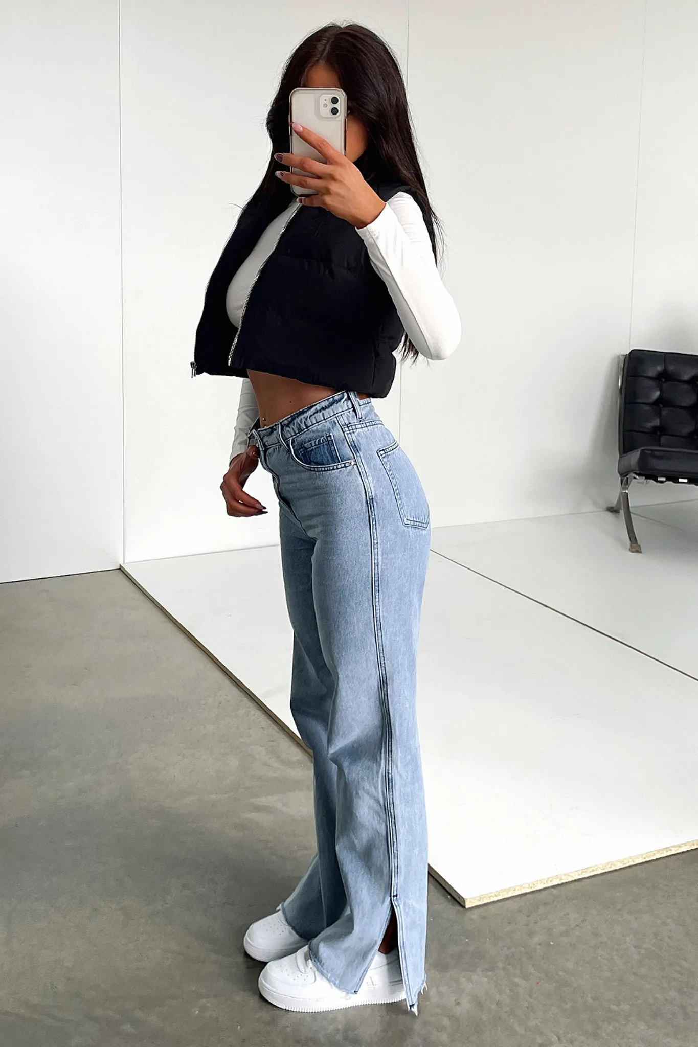 Sinead Straight Leg Jeans - Blue Denim
